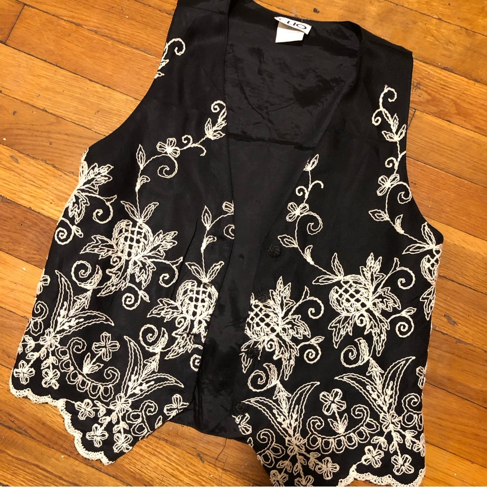 Vintage embroidered vest